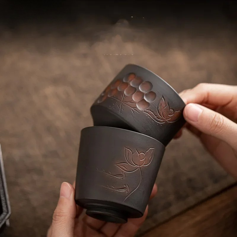 Celadon Ceramic Cup - Fioletowa ceramika Jianshui z Yunnanu –