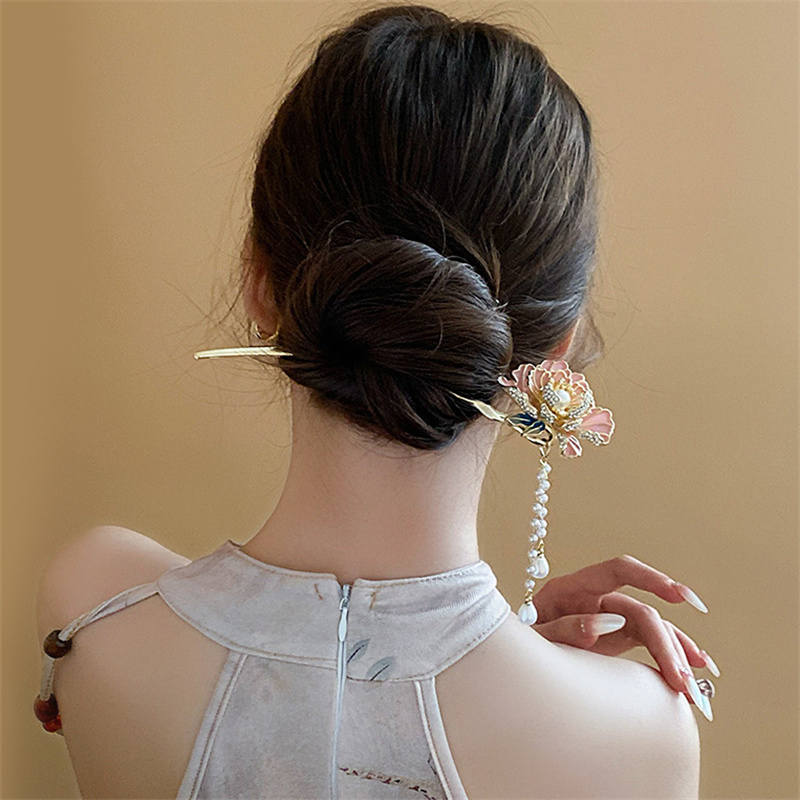 Wsuwki do włosów Hanfu z frędz – Hanbok Hair Pin recenzja i cena