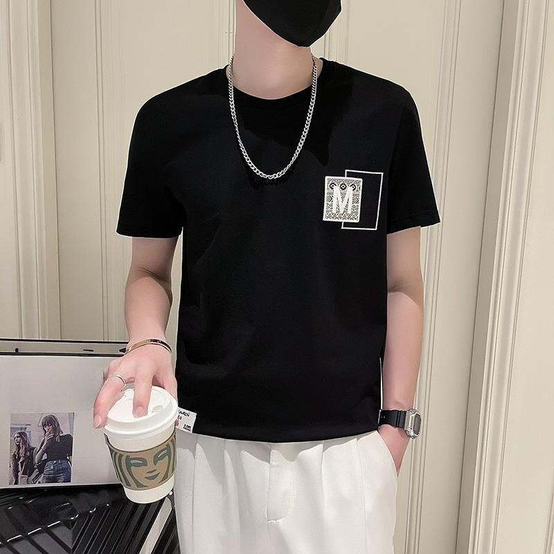 Modna męska koszulka z krótkim – Korean Men Lifestyle recenzja i cena