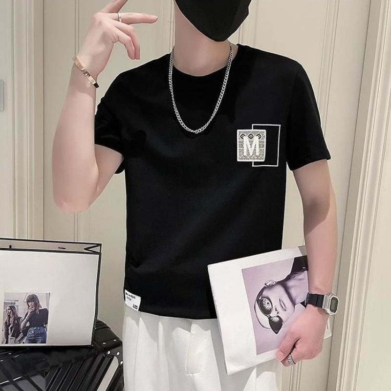 Modna męska koszulka z krótkim – Korean Men Lifestyle recenzja i cena