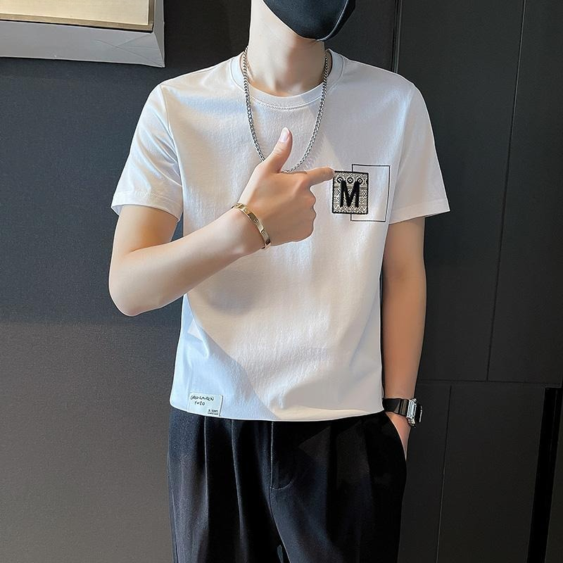Modna męska koszulka z krótkim – Korean Men Lifestyle recenzja i cena