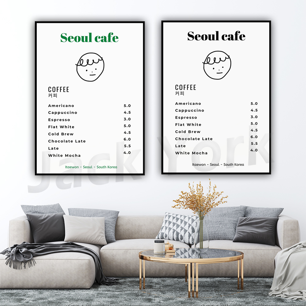 Seoul Cafe Print Wall Art Prin – South Korea Lifestyle recenzja i cena