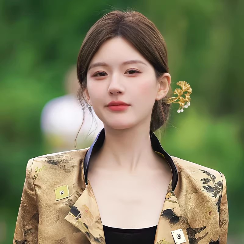 1 szt. Elegancka złota spinka  – Hanbok Hair Pin recenzja i cena