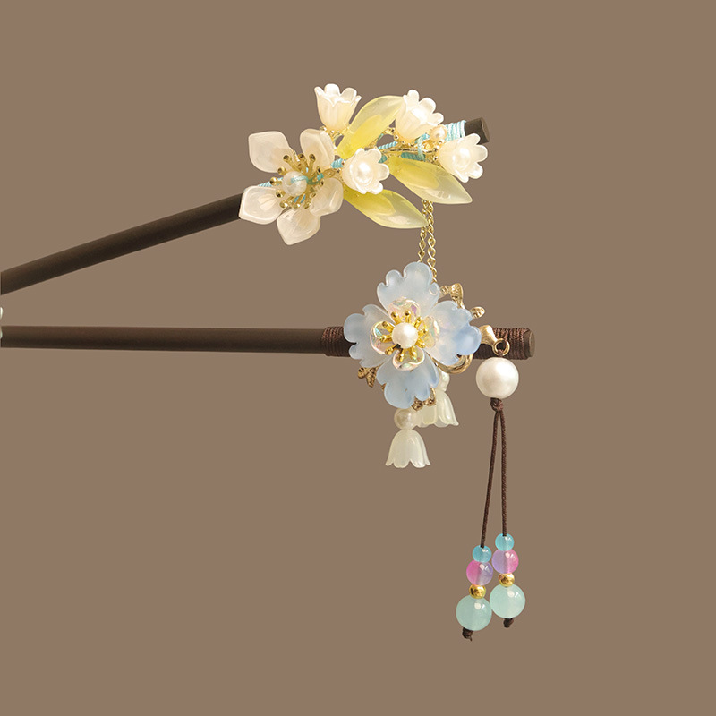 Kwiatowe Frędzle Perłowe Szpil – Hanbok Hair Pin recenzja i cena