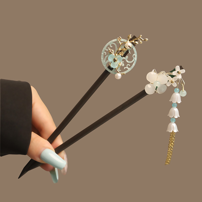 Kwiatowe Frędzle Perłowe Szpil – Hanbok Hair Pin recenzja i cena